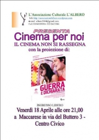 Questa sera il film “La guerra è dichiarata”
