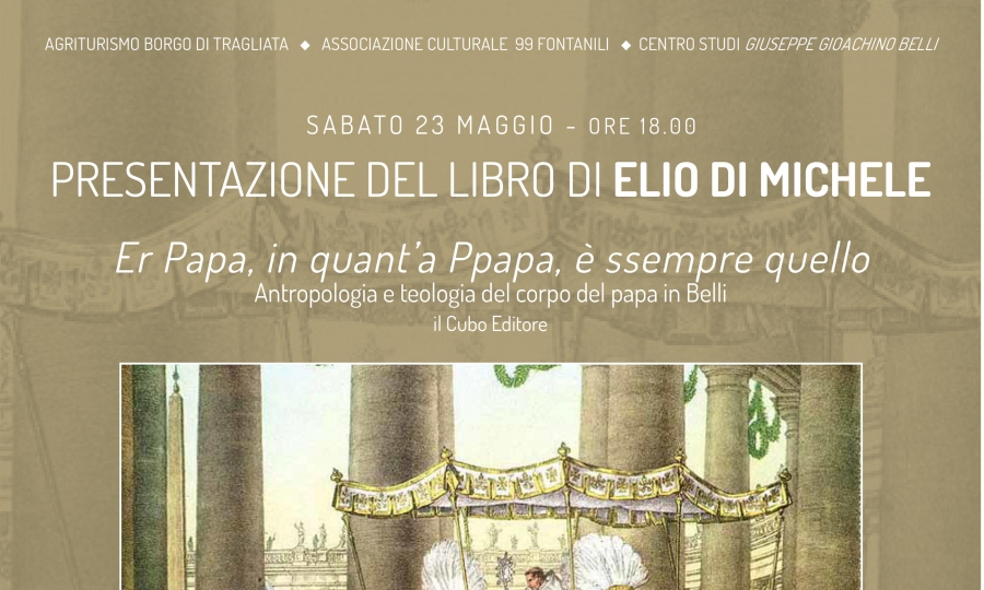 Elio Di Michele, presentazione libro il 23 maggio