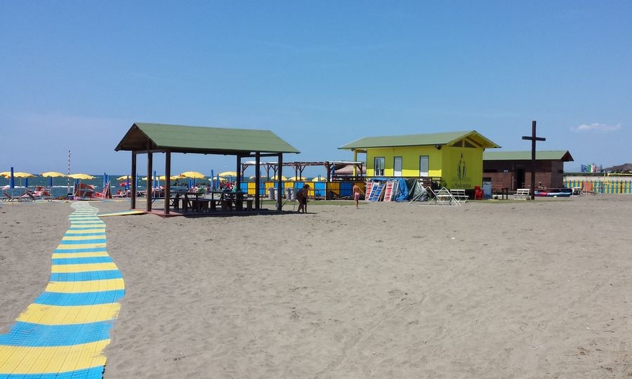 A Focene stabilimento senza barriere