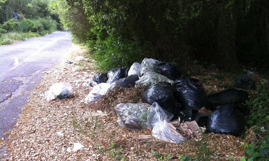 Un altro barbaro preso mentre gettava rifiuti