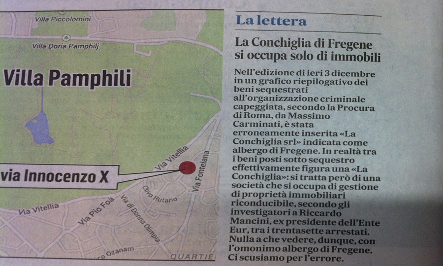 Mafia Capitale, la Conchiglia di Fregene citata per errore