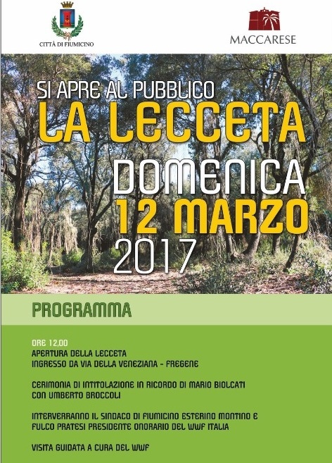 Inaugurazione parco maccarese