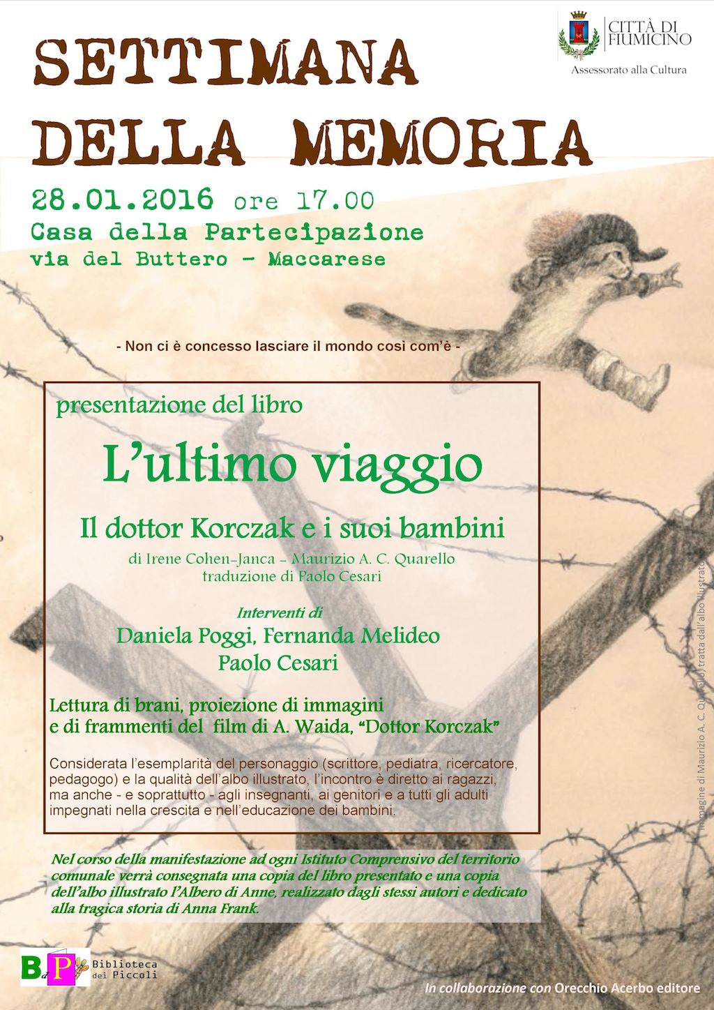 Korczak locandina libro