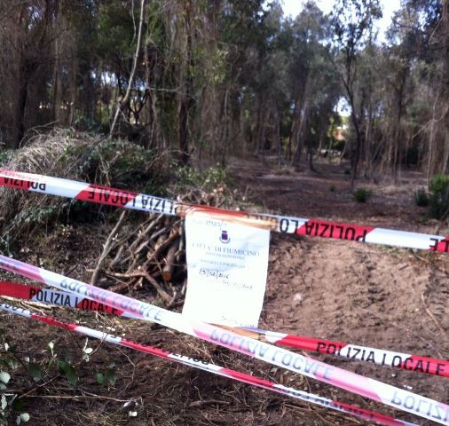 Parco pubblico maccarese sequestro