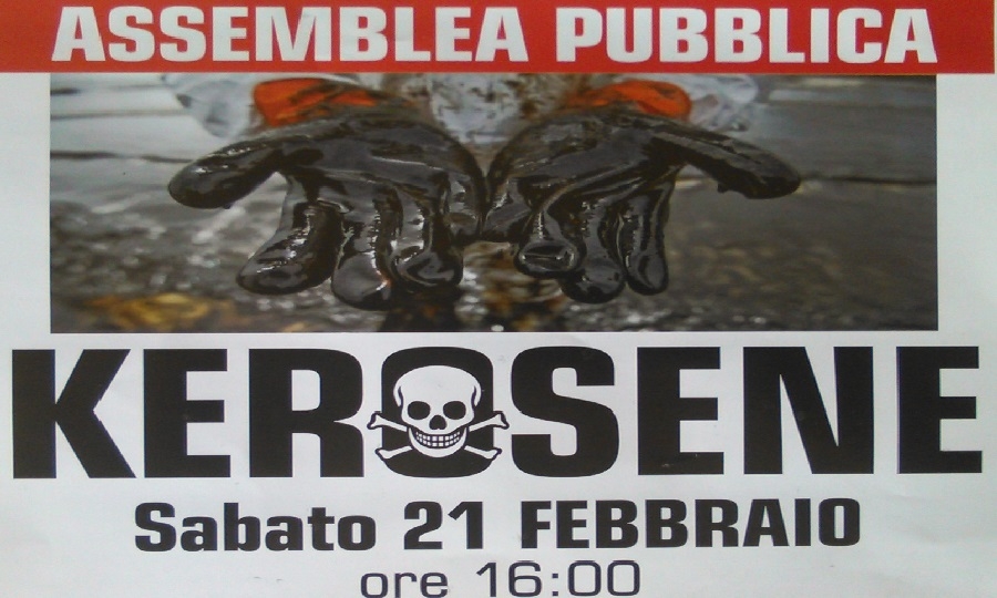 Kerosene, il 21 assemblea pubblica a Maccarese