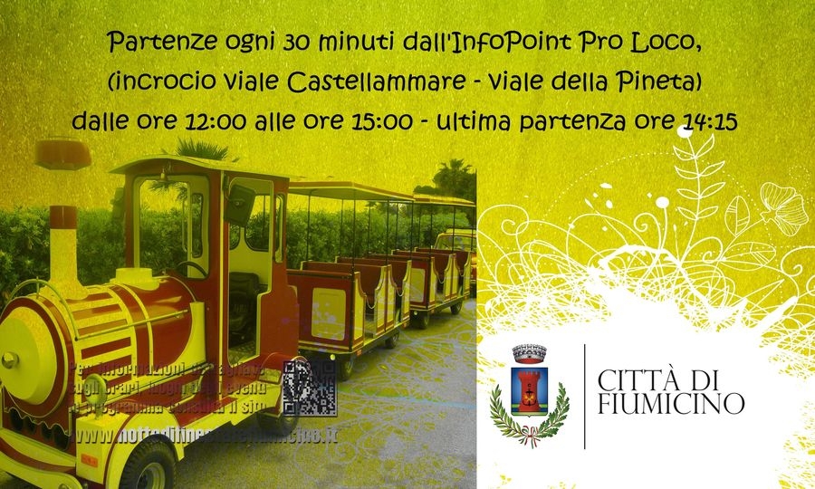Trenino, dalle 12 si parte