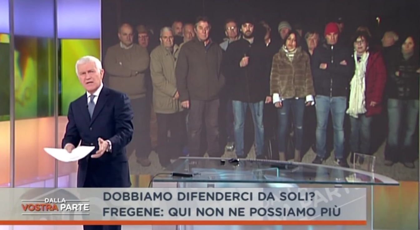 Rete 4, ieri sera collegamento sulla sicurezza da Fregene Rete 4, ieri sera collegamento sulla sicurezza da Fregene